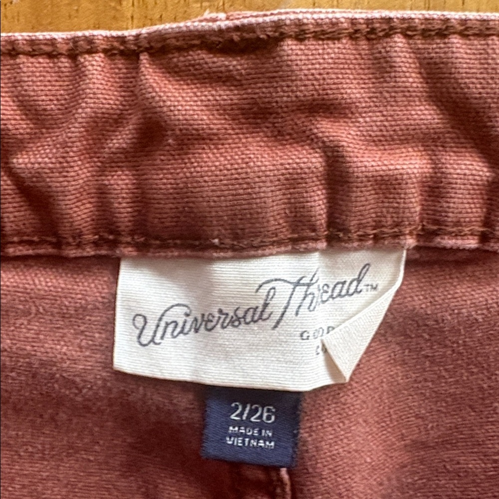 Universal Thread Women's Rust Wide-Leg Pants - Picture 3 of 5